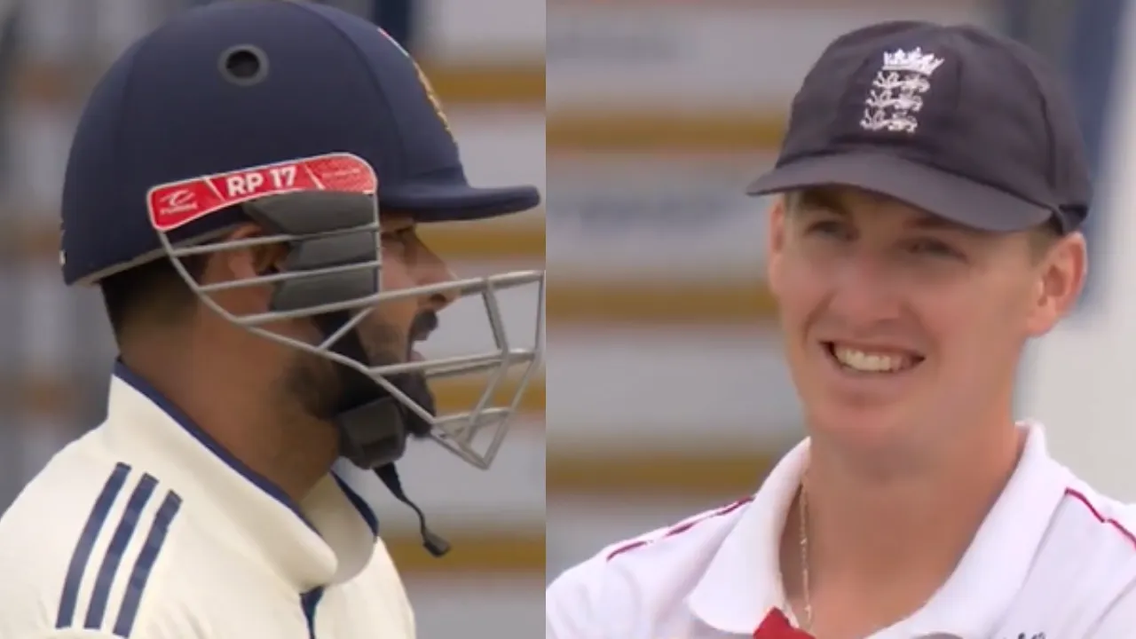 Rishabh Pant and Harry Brook's funny exchange